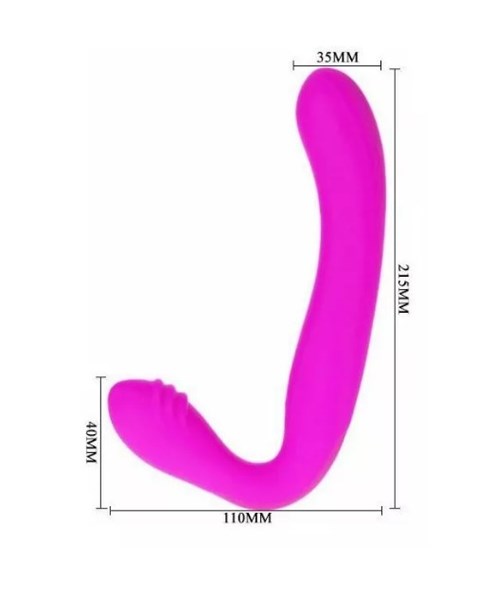 STRAPLESS - VIBRADOR DUPLO - RECARREGAVEL - TIPO AUGUS