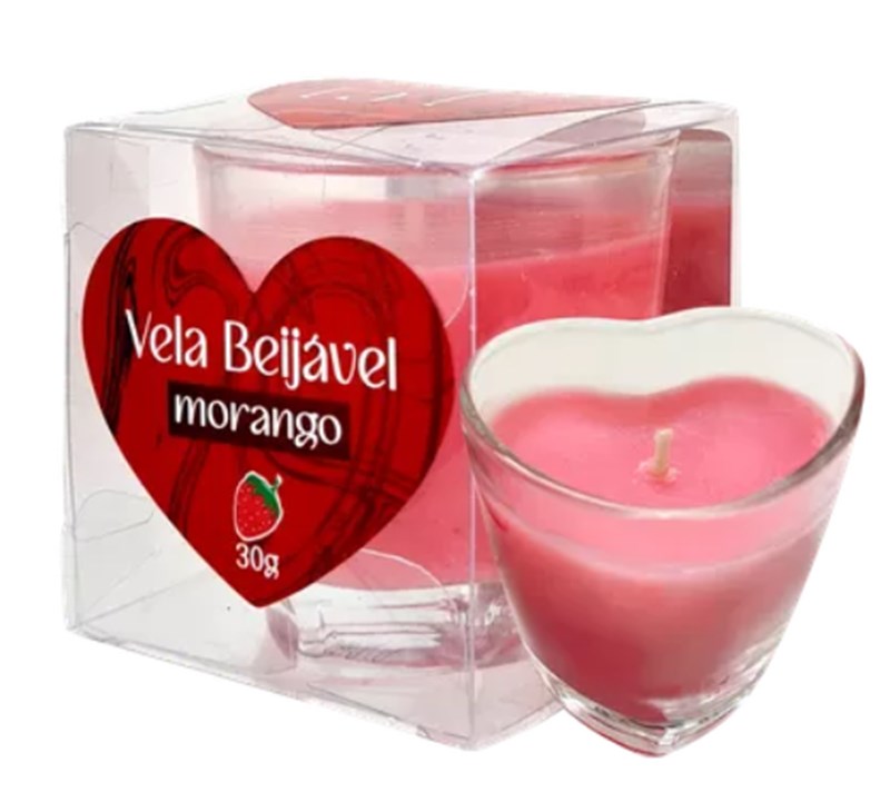 VELA AROMATICA PARA MASSAGEM - MORANGO - 30G