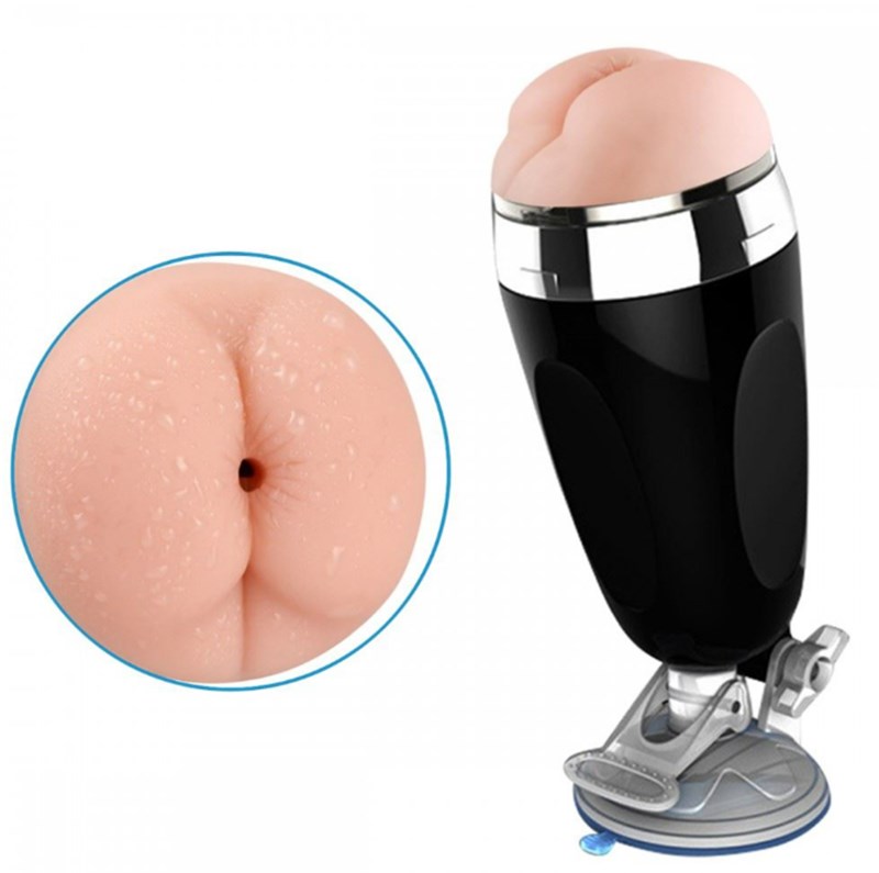 MASTURBADOR - LANTERNA COM VIBRO E VENTOSA - FORMATO DE ANUS