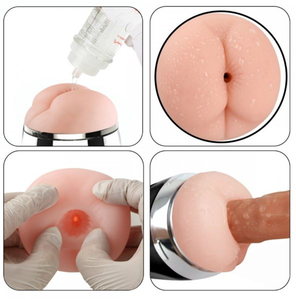 MASTURBADOR - LANTERNA COM VIBRO E VENTOSA - FORMATO DE ANUS