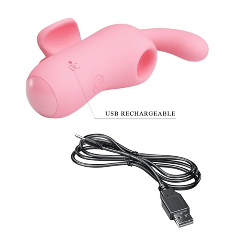 VIBRADOR DE DEDO COM SUCÇÃO - MAGIC FAIRY - PRETTY LOVE