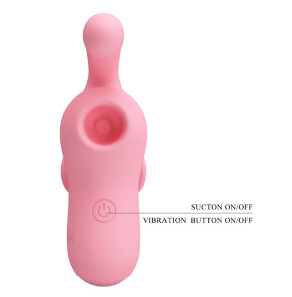 VIBRADOR DE DEDO COM SUCÇÃO - MAGIC FAIRY - PRETTY LOVE