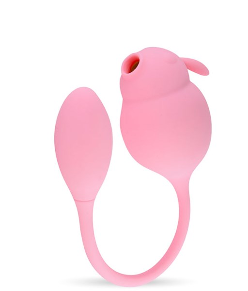 VIBRADOR - APP - SUGADOR E VIBRO - BUNNY - ROSA
