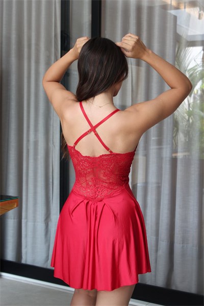 CAMISOLA SEM BOJO - SAMANTHA - VERMELHA