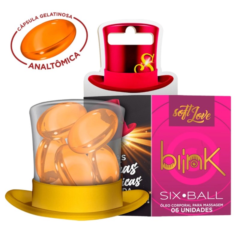 BOLINHA FUNCIONAL - 6 UNIDADES - EXCITANTE ANAL - BLINK