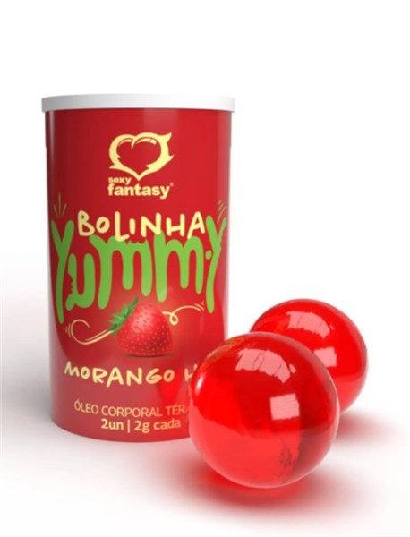 BOLINHA FUNCIONAL - 2 UNIDADES - MORANGO HOT - YUMMY