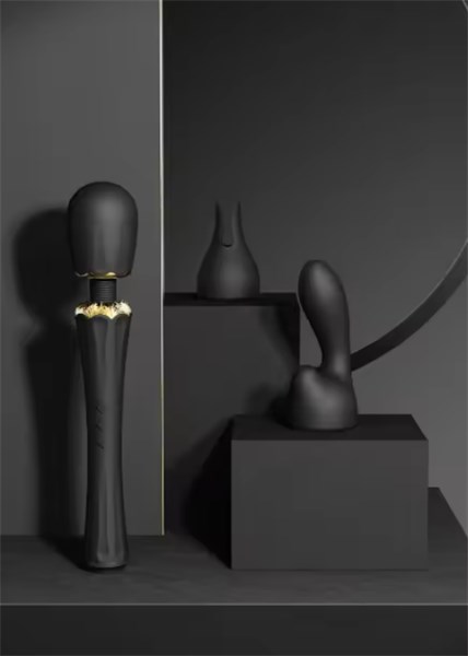 VIBRADOR DE LUXO - RECARREGAVEL - PRETO - KYRO