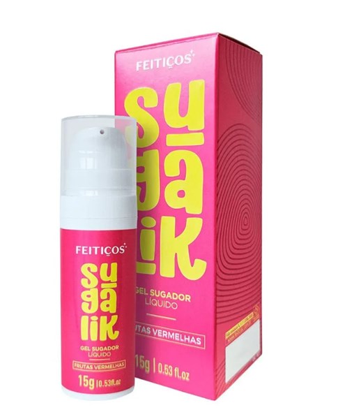 SUGADOR EM GEL - SUGALIK - 15G - FRUTAS VERMELHAS