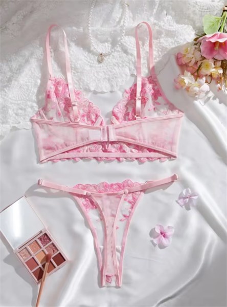 CONJUNTO ENCANTO FLORAL - ROSA