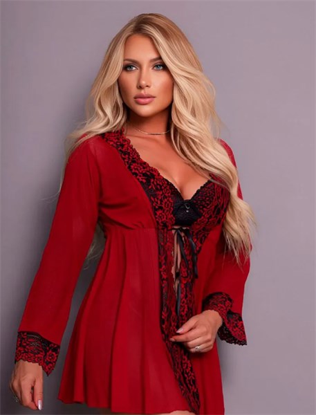 ROBE TULE - JARDIM SECRETO - VERMELHA - TAM UN