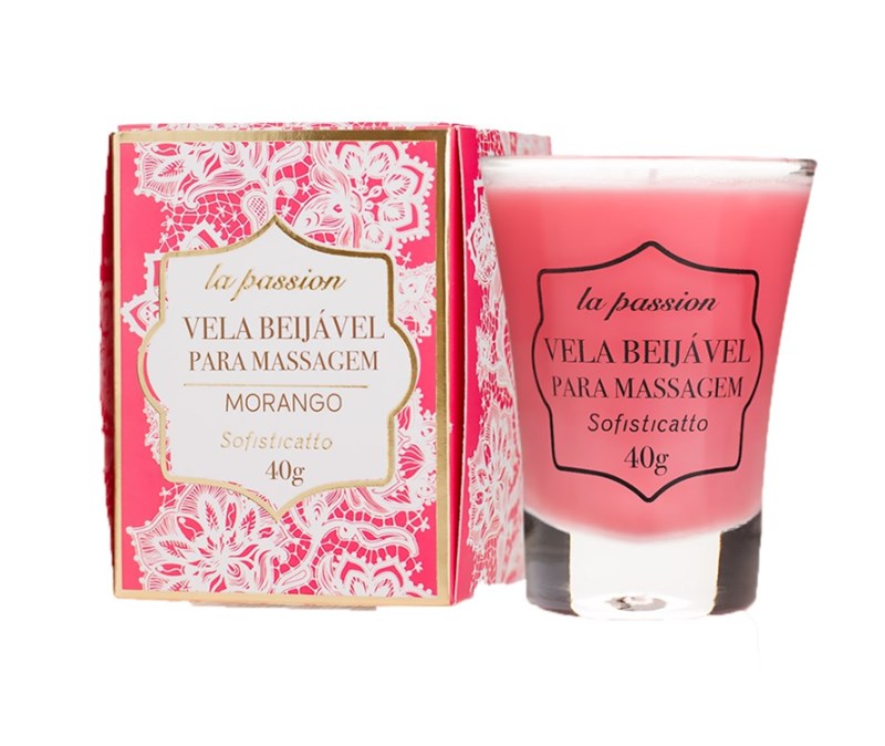 VELA BEIJÁVEL - MORANGO - 40G