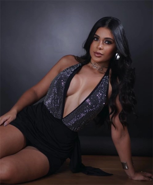 CONJUNTO MYKONOS - BODY E SAIA COM PEDRARIAS - PRETO - TAM UN