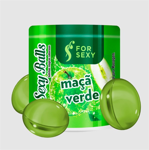 BOLINHA FUNCIONAL - 3 UNIDADES - MAÇA VERDE