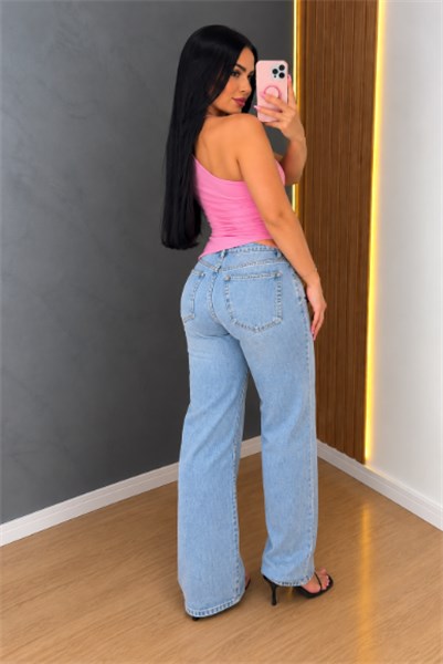 BLUSA OMBRO ÚNICO DRAPEADA - SARDENHA - ROSA