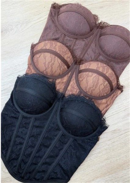 CROPPED CORSELET EM RENDA - MONTE CARLO
