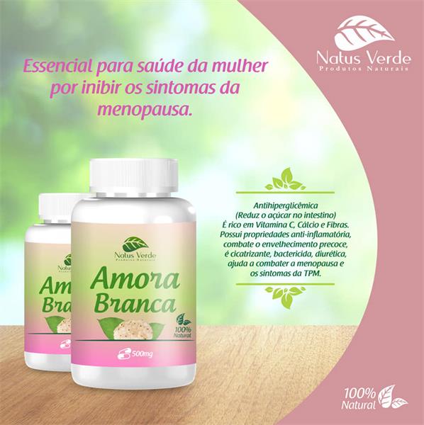 AMORA BRANCA 500MG 60CAPS NATUS VERDE