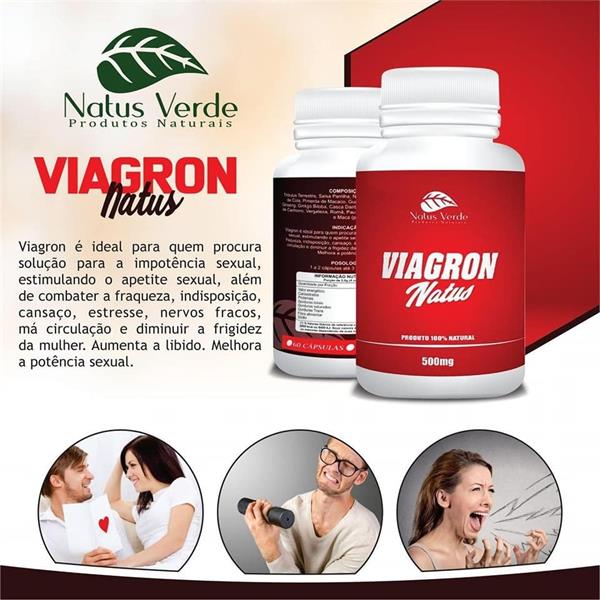 VIAGRON NATUS 500MG 60CAPS NATUS VERDE