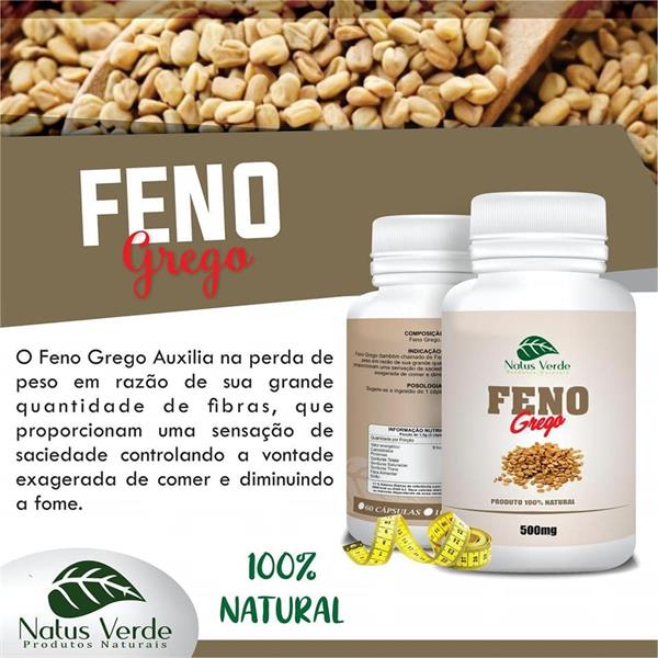FENO GREGO 500MG 60CAPS NATUS VERDE