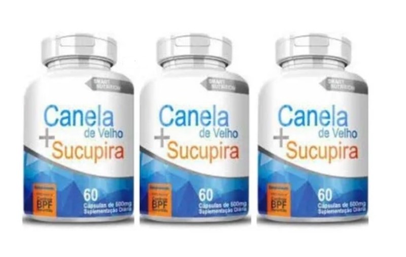 CANELA DE VELHO COM SUCUPIRA 500MG 60CAPS SMART NUTRITION