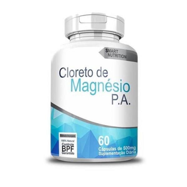 CLORETO DE MAGNESIO PA 500MG 60CAPS SMART NUTRITION