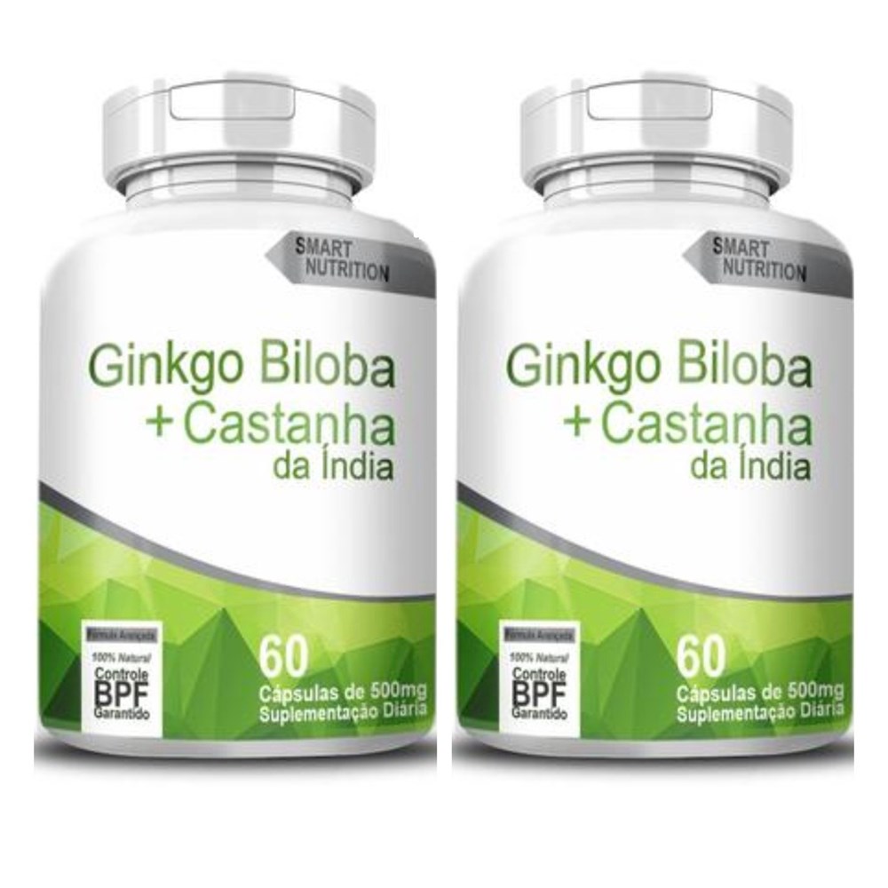 GINKGO BILOBA COM CASTANHA DA INDIA 500MG 60CAPS SMART NUTRITIOM - Meu ...