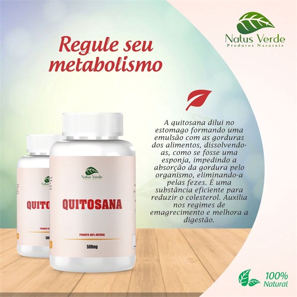 QUITOSANA 500MG 60CAPS NATUS VERDE