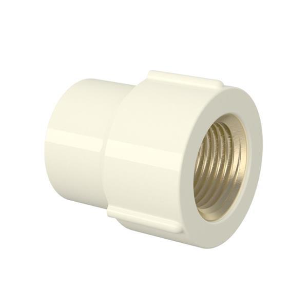 LUVA TRANSICAO L/R CPVC X METAL 22MMX3/4 AQUATHERM - TIGRE