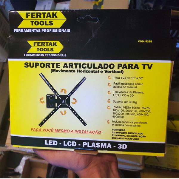 SUPORTE TV UNIVERSAL 14 A 84 LCD - AQUARIO