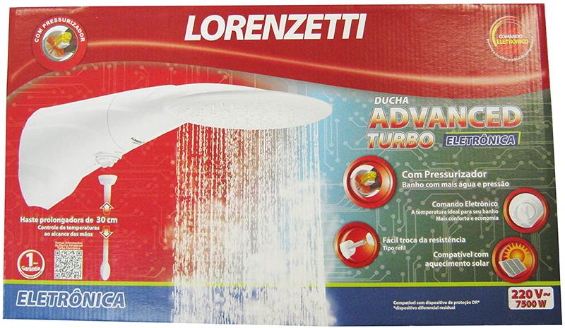 DUCHA 4T LOR.ADVANCED.TURB220V7500 - LORENZETTI