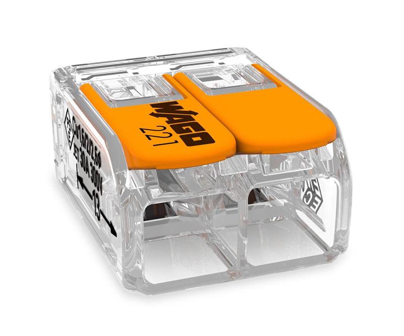 CONECTOR DE EMENDA 221 2P 6MM - WAGO