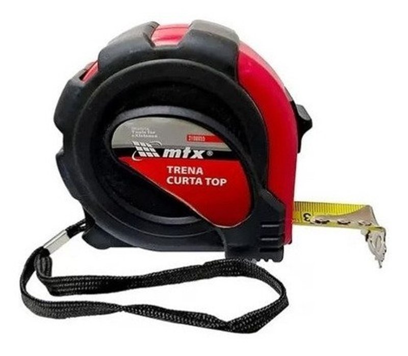 TRENA CURTA TOP 7,5M X 25MM EMBORRACHADO FITA DE METAL GANCHO MAGNETICO - MTX 3100655
