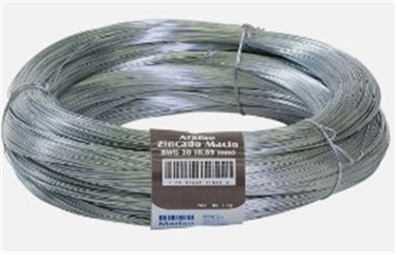 ARAME GALVANIZADO N.20 0,89MM C/1KG (204,52M/KG) - MORLAN 1026