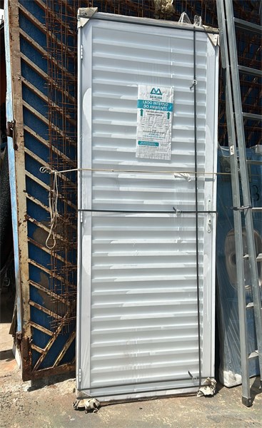 PORTA LAMINADA ALUMINIO 80X210X51 ESQUERDO BRANCA 251251 - BATALHÃO
