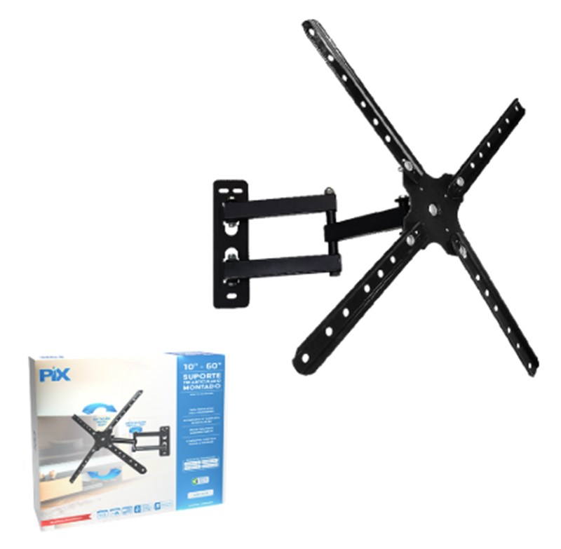 SUPORTE TV ARTICULADO 10"/60" - PIX