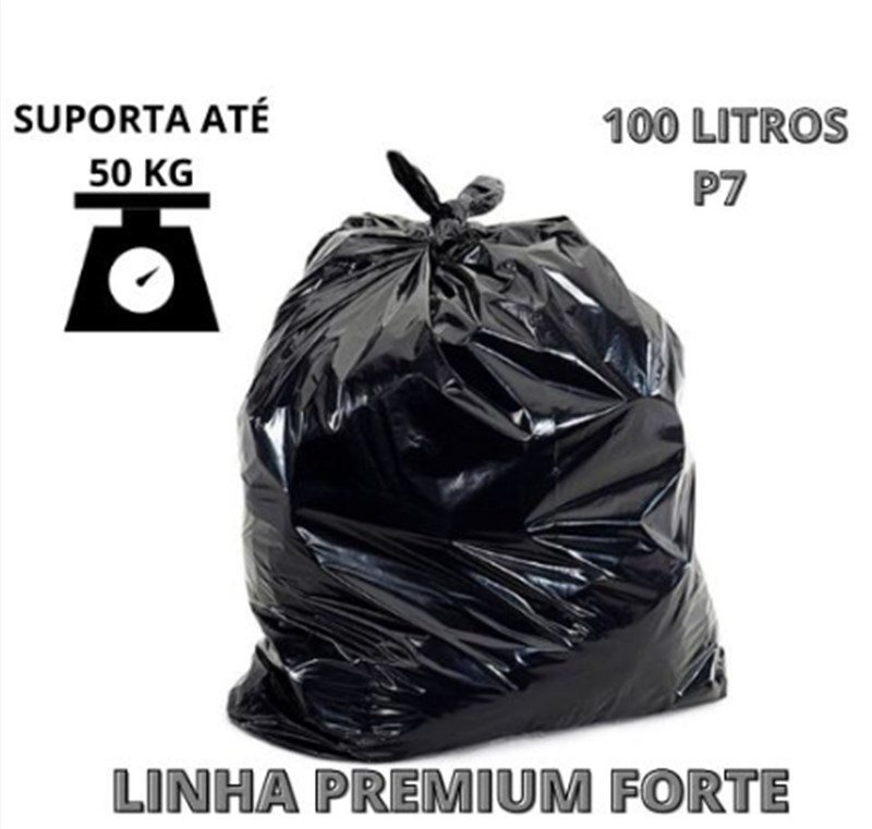SACO LIXO REFORCADO P7 100 LTS C/5 UN