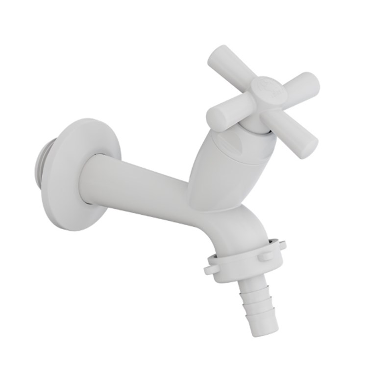 TORNEIRA TANQUE 10CM CROSS BRANCA 1/2 - TIGRE