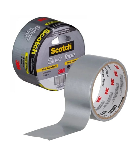 FITA ADESIVA SILVER TAPE 45MMX5M PRATA - 3M