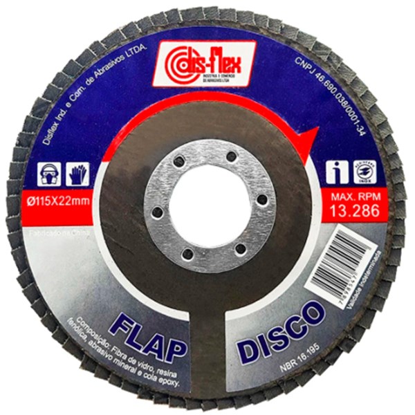 DISCO FLAP 4.1/2 GRAO 120 - DISFLEX