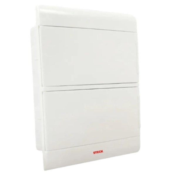 CENTRO DE DISJUNTORES PLAST. EMB. P.24DIN BRANCO - STECK