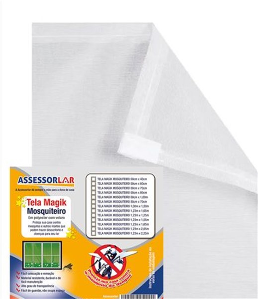 TELA MOSQUITEIRO C/VELCRO 1,00M X 1,20M - MAGIK
