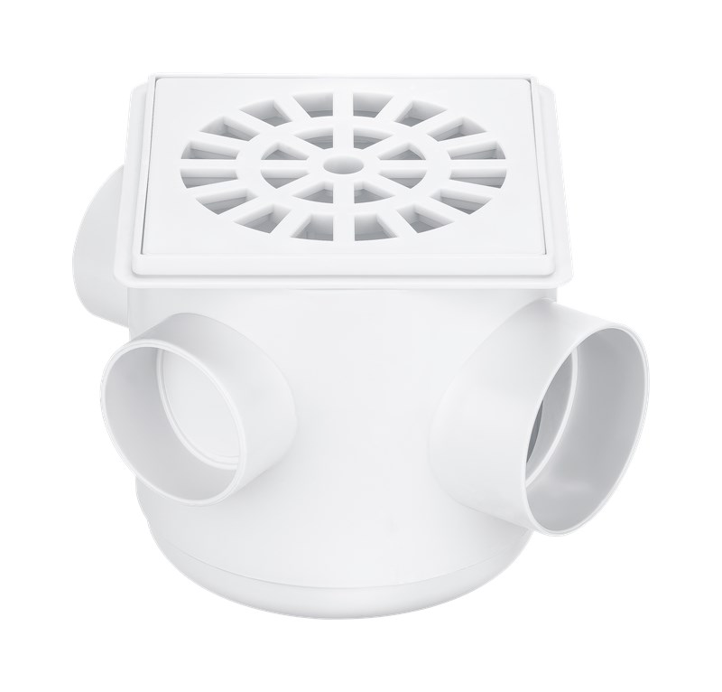 CAIXA SIFONADA QUAD. BR. 100X100X50 - HERC