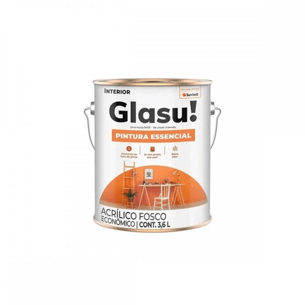 TINTA ACR ECON 3,6L BRANCO PINTURA ESSENCIAL - GLASU