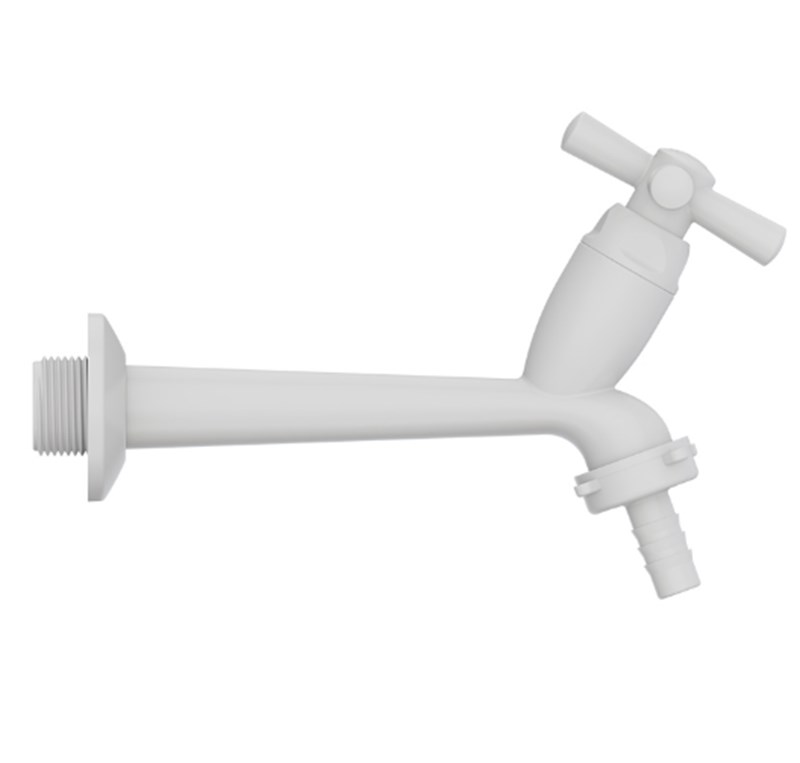 TORNEIRA TANQUE 15CM CROSS BRANCA 1/2-3/4 - TIGRE