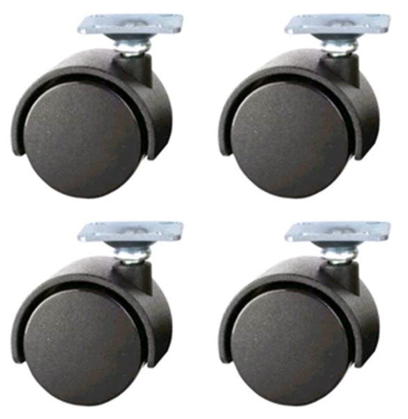 CONJUNTO RODIZIO PT 1,5" 30MM 4PCS - HOME&MORE HM-697