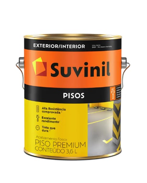 TINTA ACR PISO CINZA 3,6L - SUVINIL