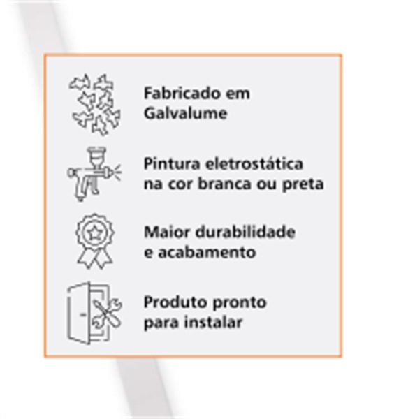 PORTA LAMBRI 81X215X14 LIGHT BRANCA ESQUERDO - PROVISAO