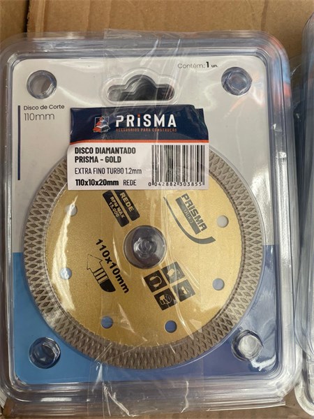 DISCO DIAMANTADO (GOLD) EXTRA FINO TURBO 1.2MM 110X10X20MM REDE - PRISMA