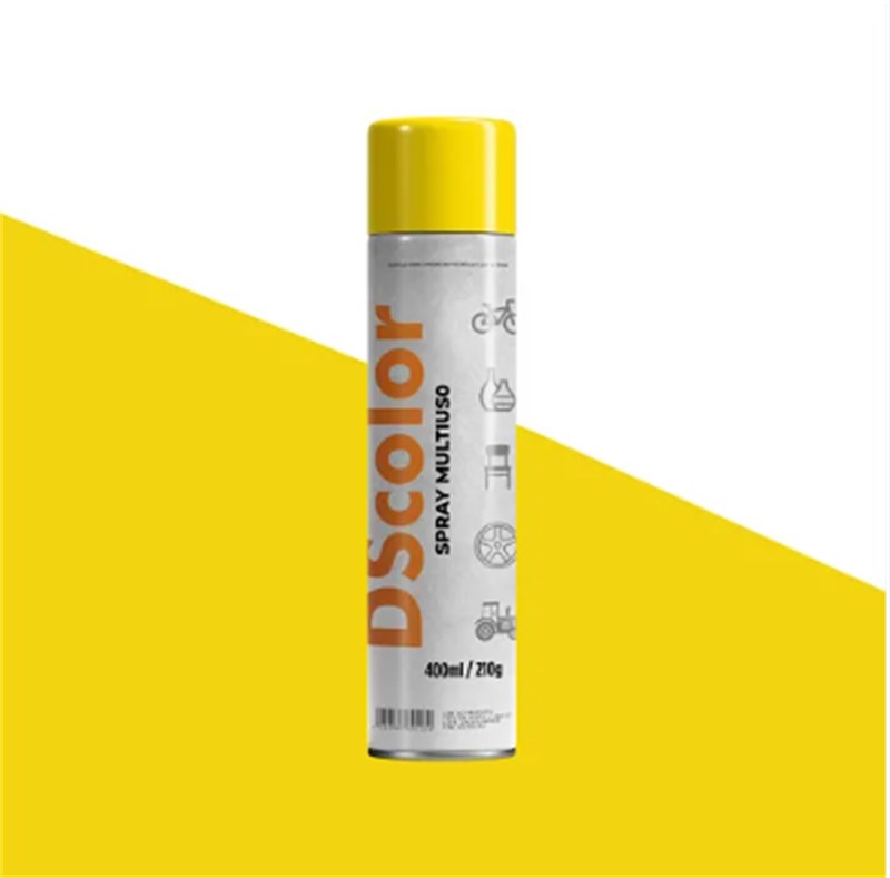 SPRAY USO GERAL AMARELO 400ML - DSCOLOR