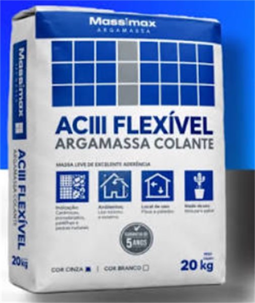 AC3 ARGAMASSA CINZA /PISO INT. EXT 20KG - MASSIMAX