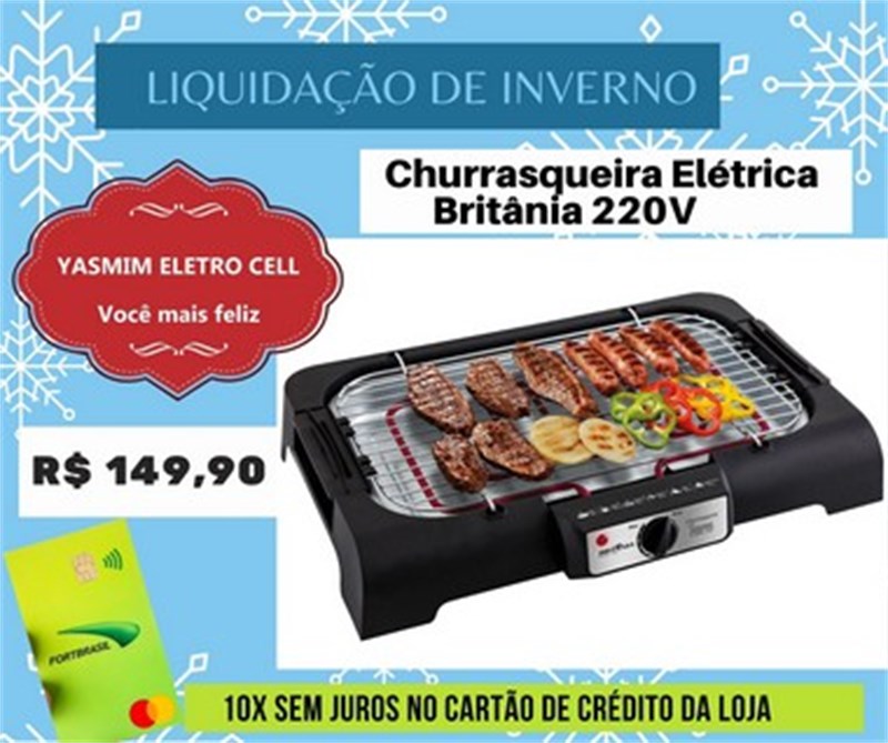 Churrasqueira Elétrica Britânia 220v